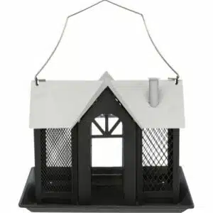 Utefuglhus Villa i metall 2000ml 26x19x19cm svart