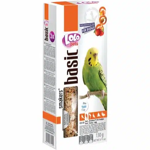 Lolo frøstang med frukt-egg-honning 3pk undulat