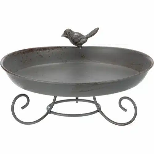 Utefugl fuglebad-vannskål-fôrskål 800ml, ø22cm grå