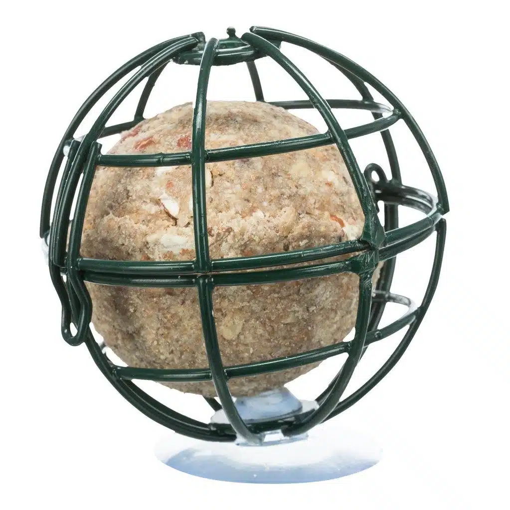 Vindusholder med sugekopp til meiseboller