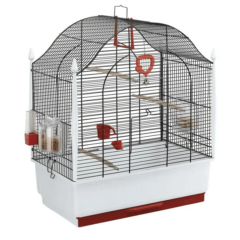 Ferplast villa svart/hvit 50x31x63.5cm