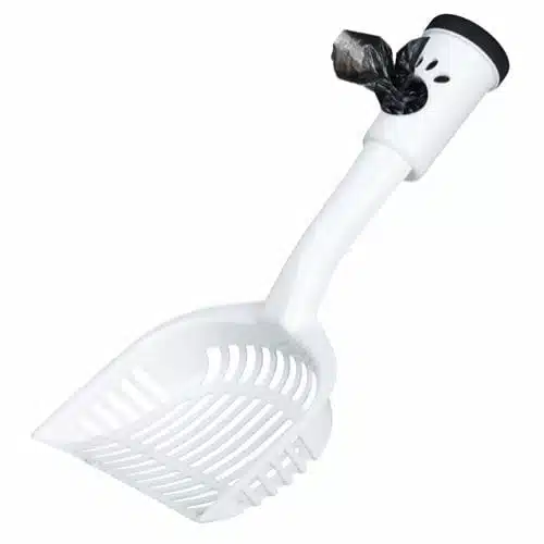 Kattesandspade med poseholder