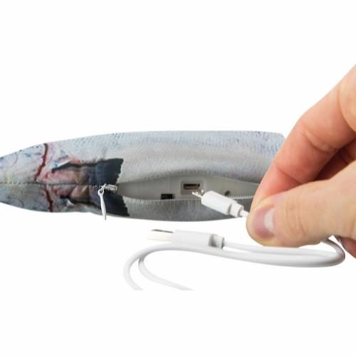 Sprellende fisk katteleke oppladbar