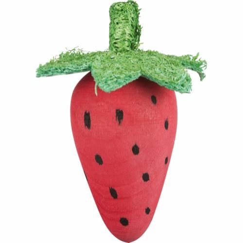 Trixie Set of Wooden Toys Rødbete & Jordbær Tyggeleker til gnager